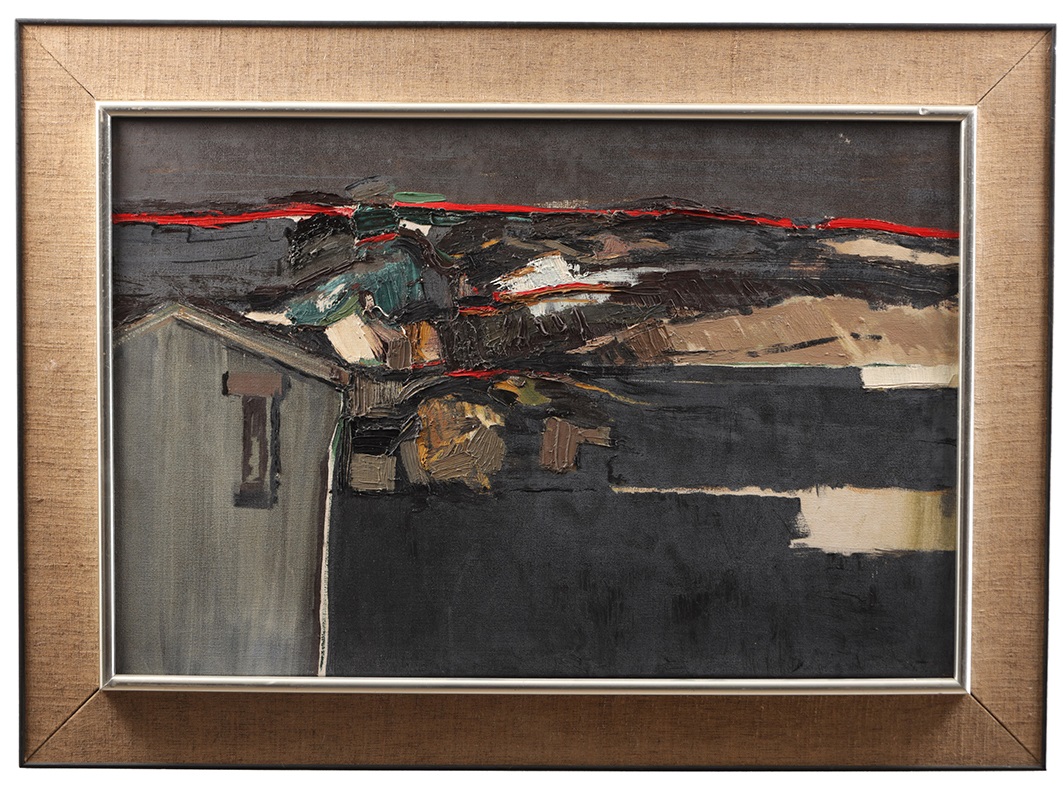 David Barker Lot 878 abstract oil painting