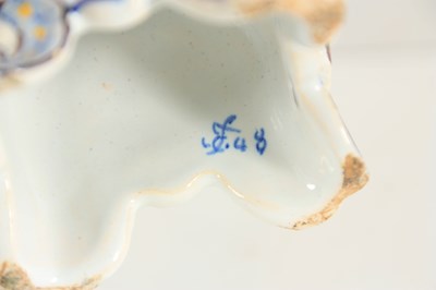 Lot 71 - A PAIR OF FRENCH FAIENCE POTTERY CANDLESTICKS...