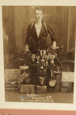 Lot 234 - OF CYCLING INTEREST. A LARGE SILVER CYCLING TROPHY FOR MANCHESTER WHEELERS'