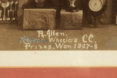 Lot 234 - OF CYCLING INTEREST. A LARGE SILVER CYCLING TROPHY FOR MANCHESTER WHEELERS'