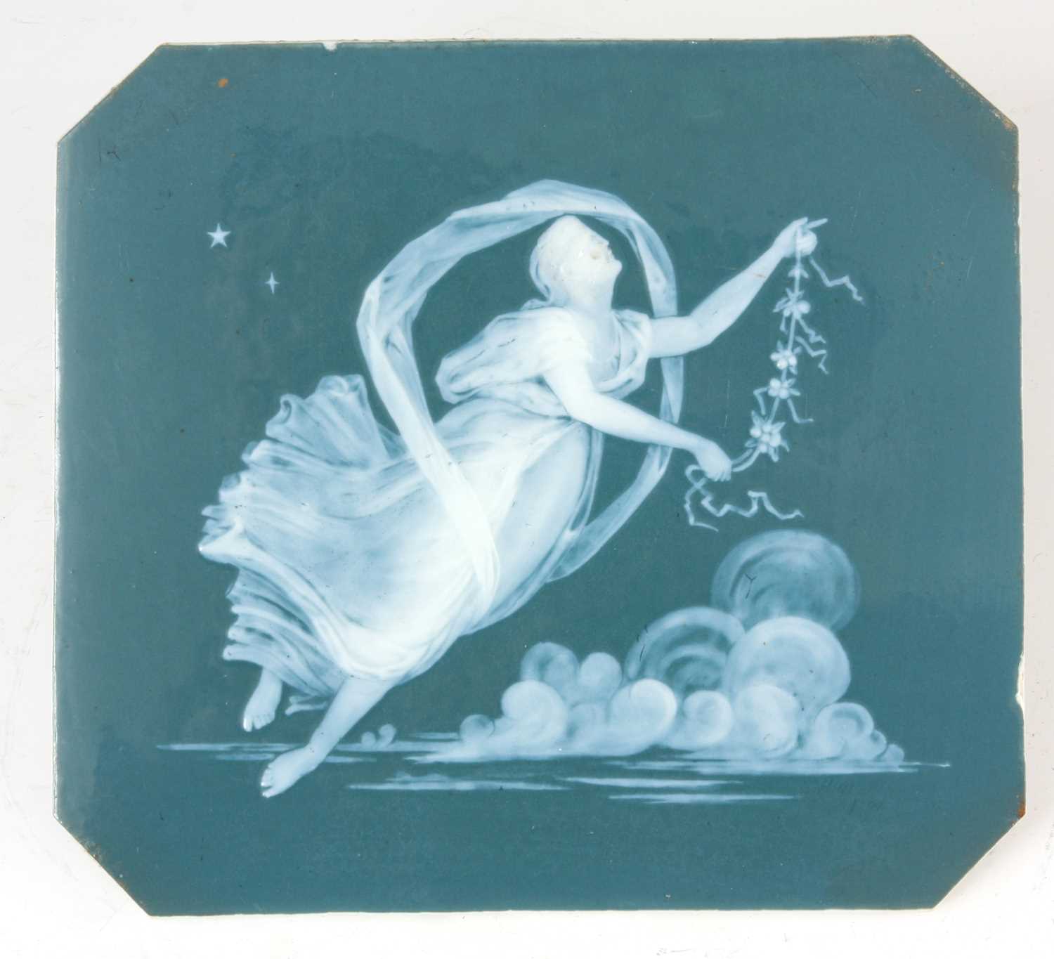 Lot 69 - A LATE 19TH CENTURY ENGLISH PATE SUR PATE PLAQUE