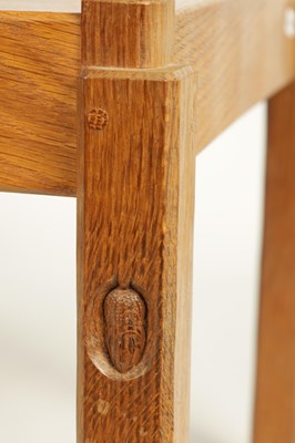 Lot 10 - AN ALAN ‘ACORN MAN’ GRAINGER AZED OAK TROLLEY/COFFEE TABLES