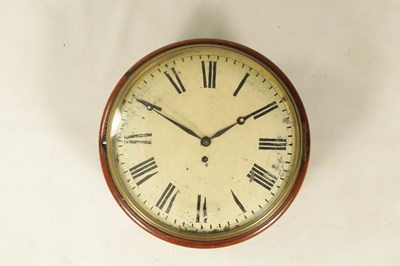 Lot 658 - A REGENCY CONVEX DIAL FUSEE WALL CLOCK