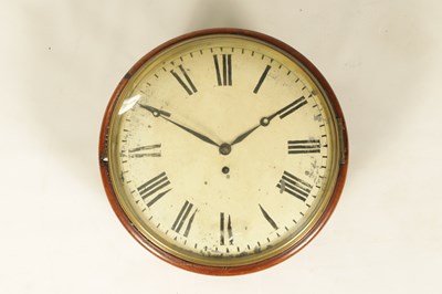 Lot 658 - A REGENCY CONVEX DIAL FUSEE WALL CLOCK