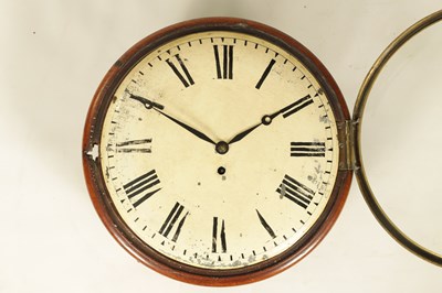 Lot 658 - A REGENCY CONVEX DIAL FUSEE WALL CLOCK