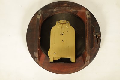 Lot 658 - A REGENCY CONVEX DIAL FUSEE WALL CLOCK