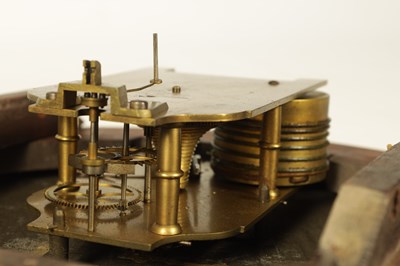 Lot 658 - A REGENCY CONVEX DIAL FUSEE WALL CLOCK