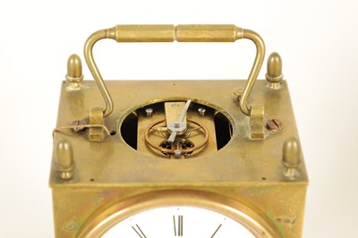 Lot 1062 - A RARE MID 19TH CENTURY FRENCH CAPUCHINE REPEATING CARRIAGE CLOCK