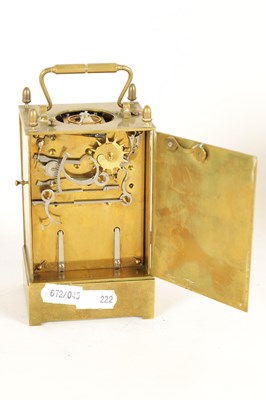 Lot 1062 - A RARE MID 19TH CENTURY FRENCH CAPUCHINE REPEATING CARRIAGE CLOCK
