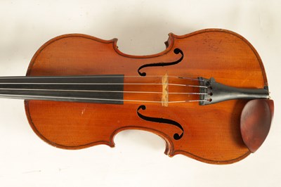 Lot 442 - AN ANTIQUE VIOLIN BRANDED INSIDE ‘H. DERAZEY’