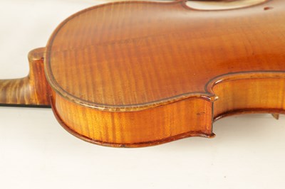 Lot 442 - AN ANTIQUE VIOLIN BRANDED INSIDE ‘H. DERAZEY’