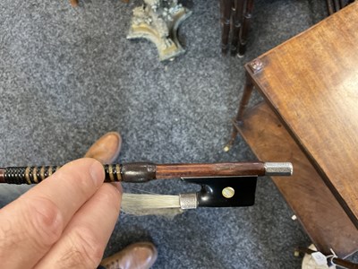 Lot 442 - AN ANTIQUE VIOLIN BRANDED INSIDE ‘H. DERAZEY’
