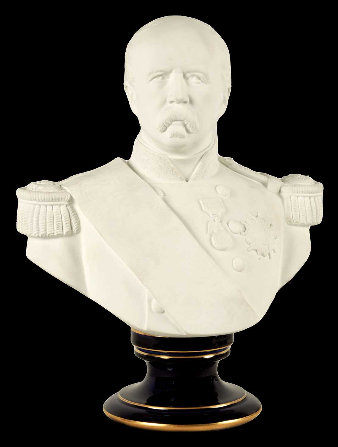 Lot 80 - A LATE 19TH CENTURY SEVRES BUST PORTRAIT