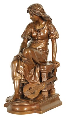 Lot 949 - FERDINAND BARBEDIENNE (1810-1892). A 19TH CENTURY FIGURAL BRONZE SCULPTURE