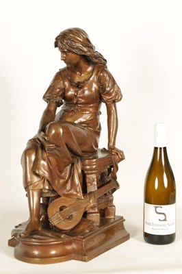 Lot 949 - FERDINAND BARBEDIENNE (1810-1892). A 19TH CENTURY FIGURAL BRONZE SCULPTURE