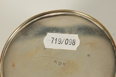 Lot 53 - A 19TH CENTURY CONTINENTAL WMF SILVERED DRESSING TABLE BOX WITH PORCELAIN PANELLED LID