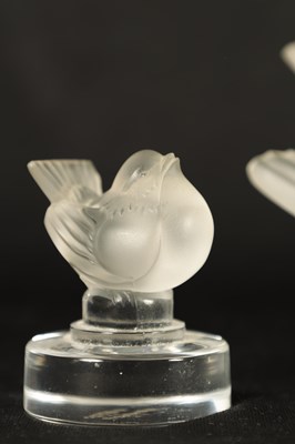 Lot 11 - A COLLECTION OF FOUR LALIQUE FRANCE FROSTED GLASS SCULPTURES