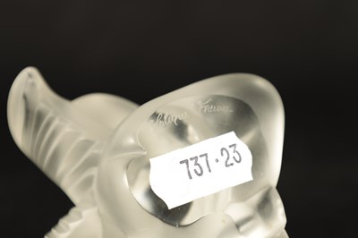 Lot 11 - A COLLECTION OF FOUR LALIQUE FRANCE FROSTED GLASS SCULPTURES