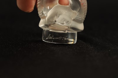Lot 11 - A COLLECTION OF FOUR LALIQUE FRANCE FROSTED GLASS SCULPTURES