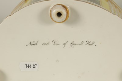 Lot 55 - A LARGE PAIR OF REGENCY COALPORT BOW-FRONTED CACHE POTS