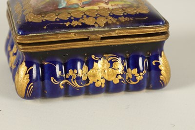Lot 88 - AN 18TH CENTURY SEVRES STYLE PORCELAIN BOX