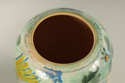 Lot 66 - A ROYAL DOULTON FRANK BRANGWYN RIBBED BULBOUS JUG