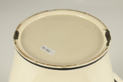 Lot 70 - AN EARLY 19TH CENTURY CREAMWARE PRESENTATION JUG