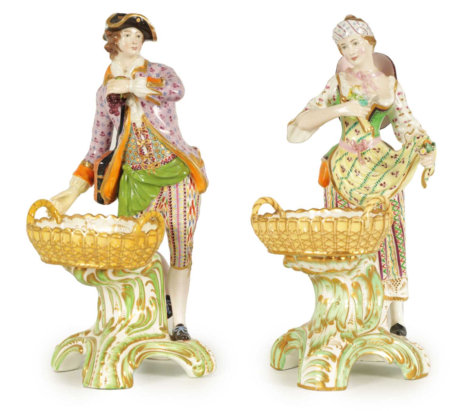 Lot 46 - A PAIR OF EARLY 19TH CENTURY MINTON PORCELAIN FIGURES