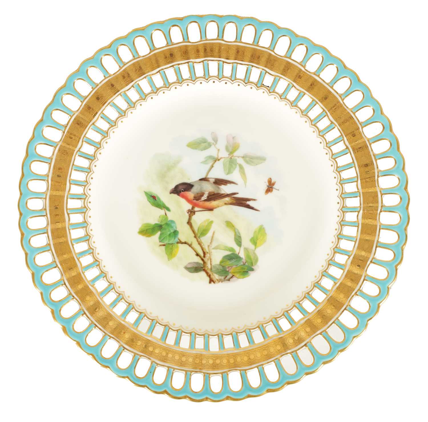 Lot 59 - A MID 19TH CENTURY MINTON CABINET PLATE