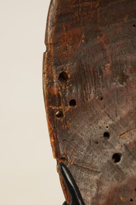 Lot 583 - AN ANTIQUE CARVED AFRICAN MASK