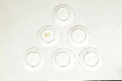 Lot 95 - A SET OF SIX SEVRES STYLE PORCELAIN CABINET PLATES