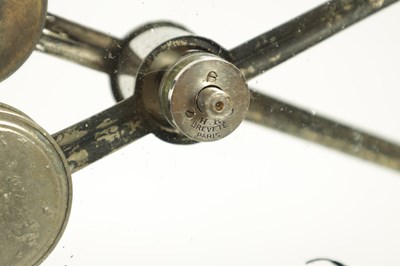 Lot 778 - AN UNUSUAL EARLY 20TH CENTURY FRENCH GLASS DIAL MYSTERY WALL CLOCK