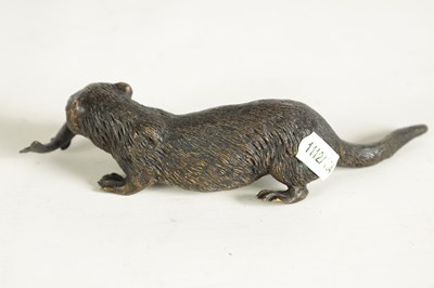 Lot 599 - A LATE 19TH CENTURY BERGMAN STYLE COLD PAINTED BRONZE SCULPTURE