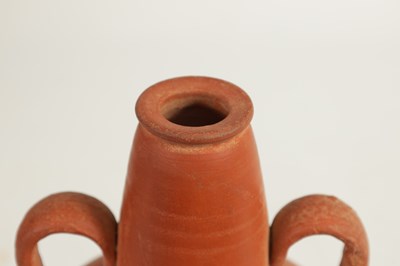 Lot 50 - A ROMAN TWO HANDLED TERRACOTTA VASE