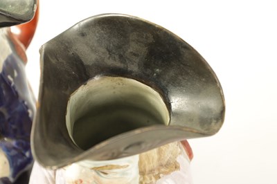 Lot 92 - A LATE 18TH/EARLY 19TH CENTURY RALPH RALPH WOOD TYPE PEARLWARE TOBY JUG AND ANOTHER