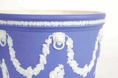 Lot 88 - A LARGE WEDGWOOD JASPERWARE  JARDINIERE