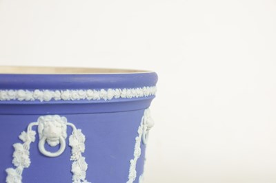 Lot 88 - A LARGE WEDGWOOD JASPERWARE  JARDINIERE