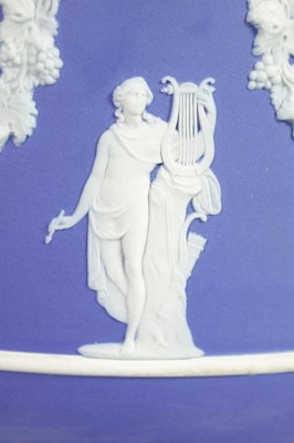 Lot 88 - A LARGE WEDGWOOD JASPERWARE  JARDINIERE