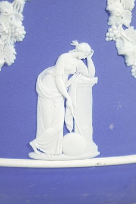 Lot 88 - A LARGE WEDGWOOD JASPERWARE  JARDINIERE