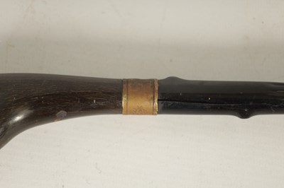 Lot 461 - A LATE 19THCENTURY HORN HANDLED WALKING STICK AND ANOTHER