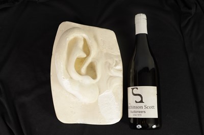 Lot 526 - AN OVER-SIZED PLASTERWORK SCULPTURE OF AN EAR