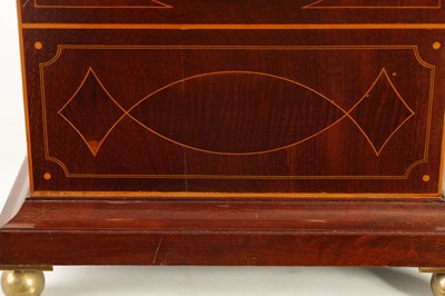 Lot 720 - AN EDWARDIAN DOUBLE FUSEE MAHOGANY BRACKET CLOCK