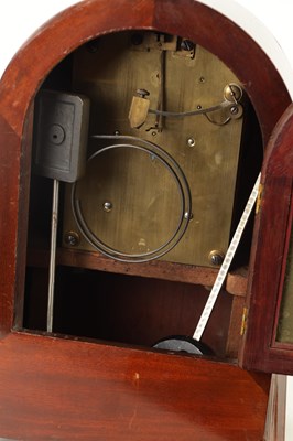 Lot 720 - AN EDWARDIAN DOUBLE FUSEE MAHOGANY BRACKET CLOCK