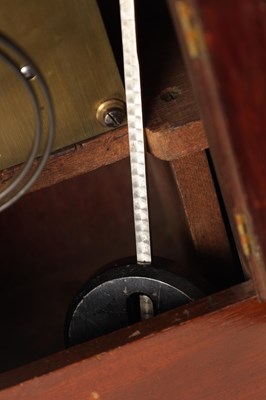 Lot 720 - AN EDWARDIAN DOUBLE FUSEE MAHOGANY BRACKET CLOCK