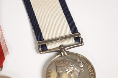 Lot 375 - A NAVAL GENERAL SERVICE MEDAL AND A ST. JEAN D’ACRE SILVER SYRIA MEDAL