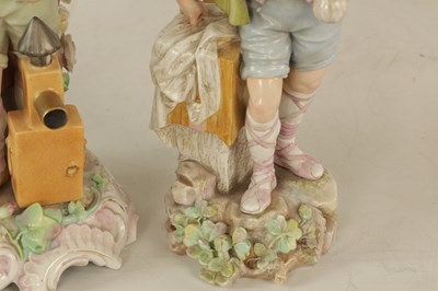 Lot 51 - TWO LATE 19TH-CENTURY DRESDEN-TYPE PORCELAIN FIGURINES