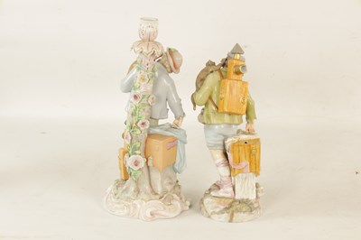 Lot 51 - TWO LATE 19TH-CENTURY DRESDEN-TYPE PORCELAIN FIGURINES