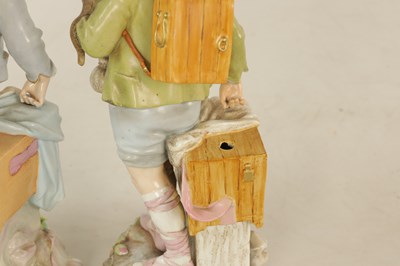 Lot 51 - TWO LATE 19TH-CENTURY DRESDEN-TYPE PORCELAIN FIGURINES