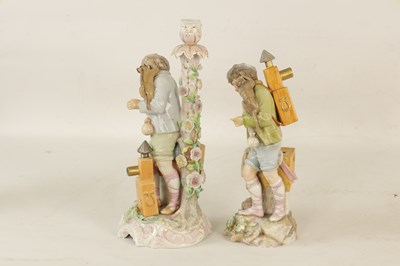 Lot 51 - TWO LATE 19TH-CENTURY DRESDEN-TYPE PORCELAIN FIGURINES