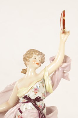 Lot 92 - A PAIR OF LATE 19TH CENTURY CONTINENTAL FIGURES OF YOUNG LADIES